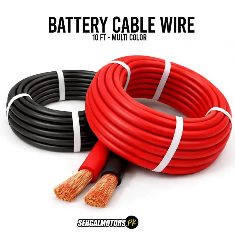10-Foot Color-Coded Car Battery Jumper Cables 1