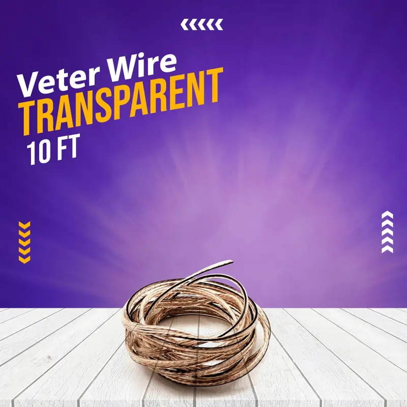 10-Foot Transparent Veter Wire 1