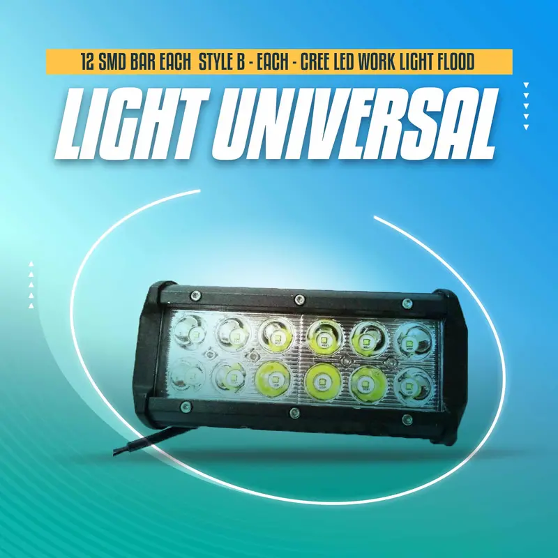12-Led Universal Bar Light – Style B Mounting Design For Utility & Off-Road Lighting 1