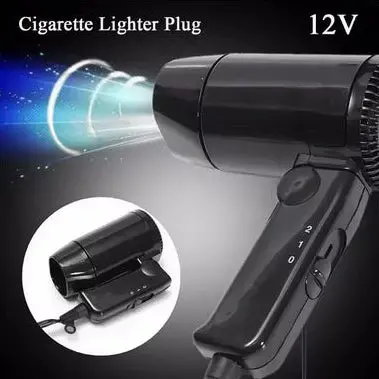 12V Portable Hair Dryer For Vehicles – Compact Multi-Color Travel Dryer 1