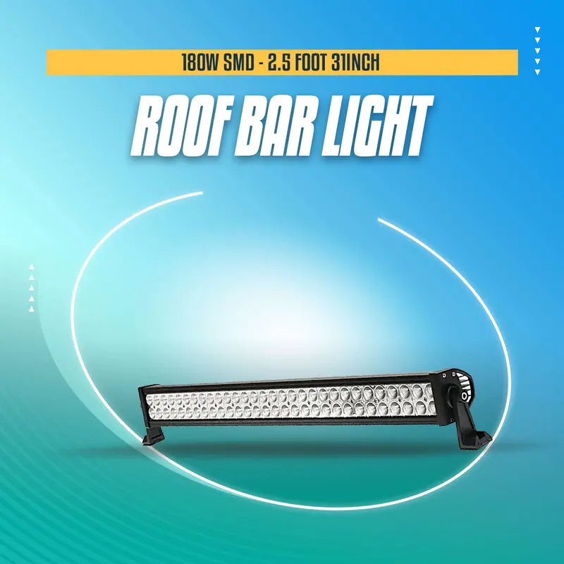 180W Smd Led Roof Light Bar – 31-Inch (2.5-Foot) Off-Road Illumination Strip 1