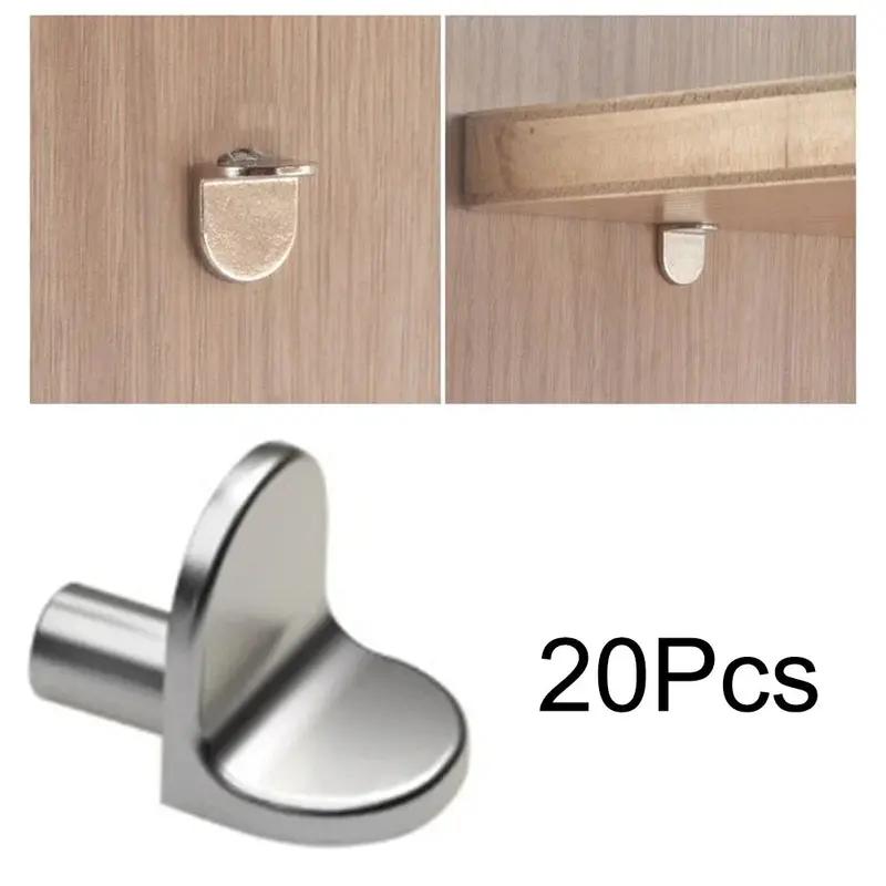 20-Pack Crescent Shelf Brackets – Durable Metal Supports For Floating Shelves & Bookcases 1