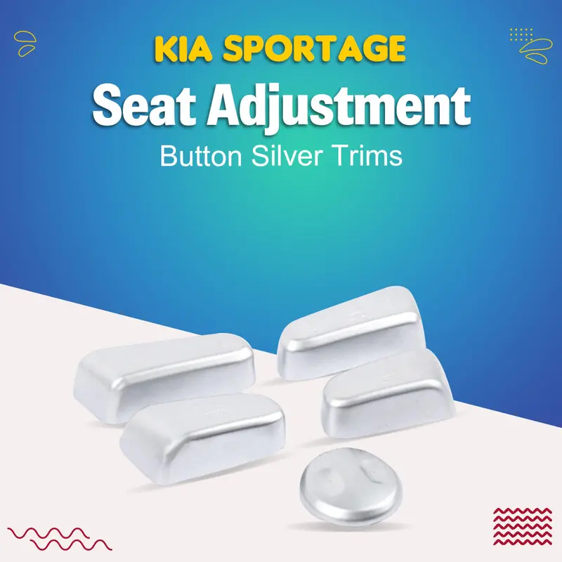 2019–2021 Kia Sportage Silver Seat Adjustment Button Trim Kit – Interior Enhancement 1