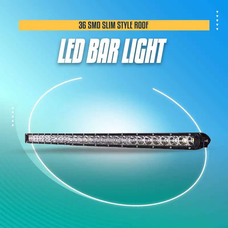 37-Inch Slim 36-Smd Roof Led Light Bar – Precision Jeep Lighting & Styling Upgrade 1