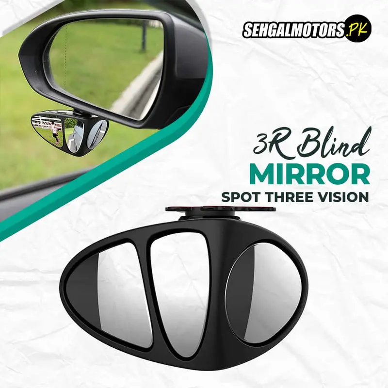3R Left-Side Triple-View Blind Spot Mirror – Extended Field Of Vision (Model 3R-151) 1