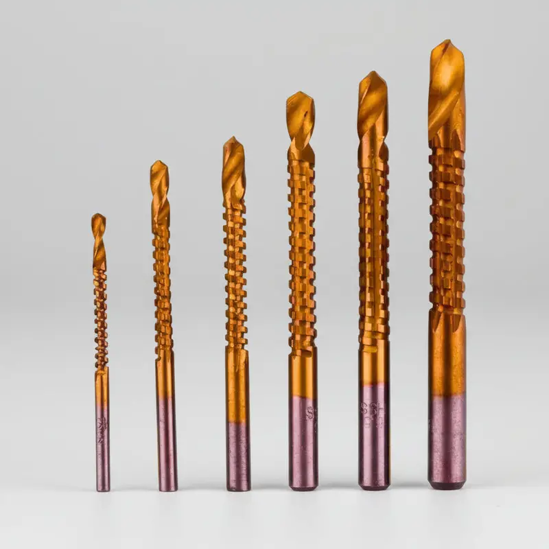 6-Piece Spiral Drill Bit Set For Wood And Metal Cutting 1