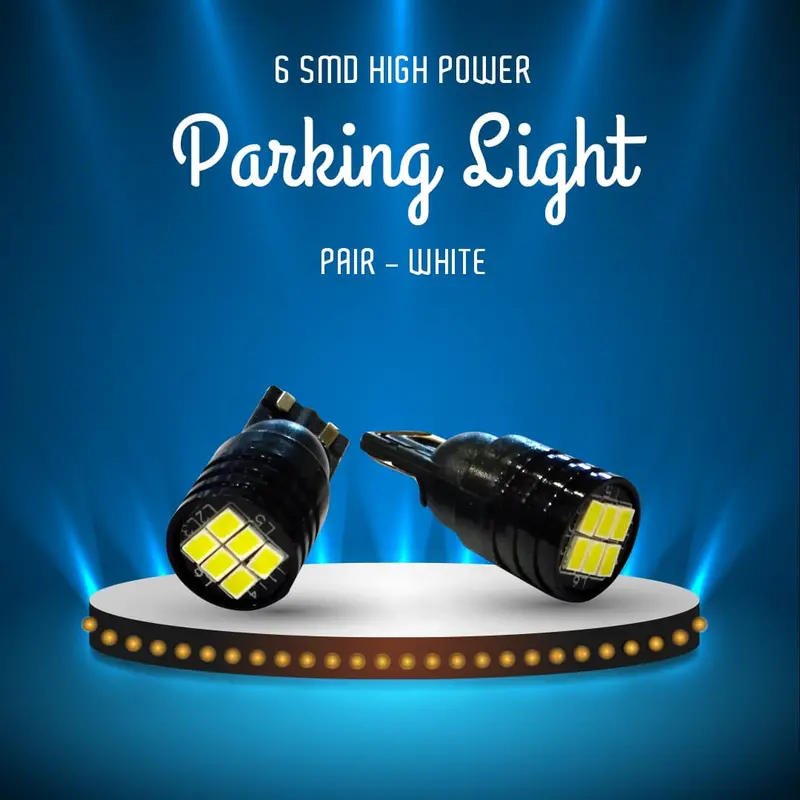 6-Smd High-Power White Parking Light Pair – Enhanced Brightness & Durability 1