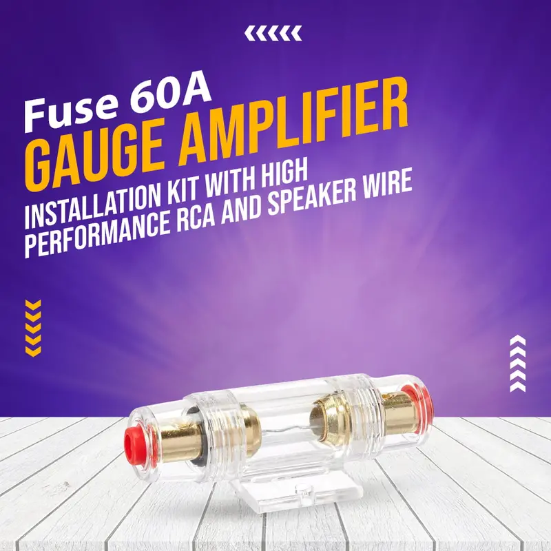 60A Gravity Gr-Kit8R Amplifier Installation Kit – 8-Gauge Wiring With Premium Rca & Speaker Cables 1