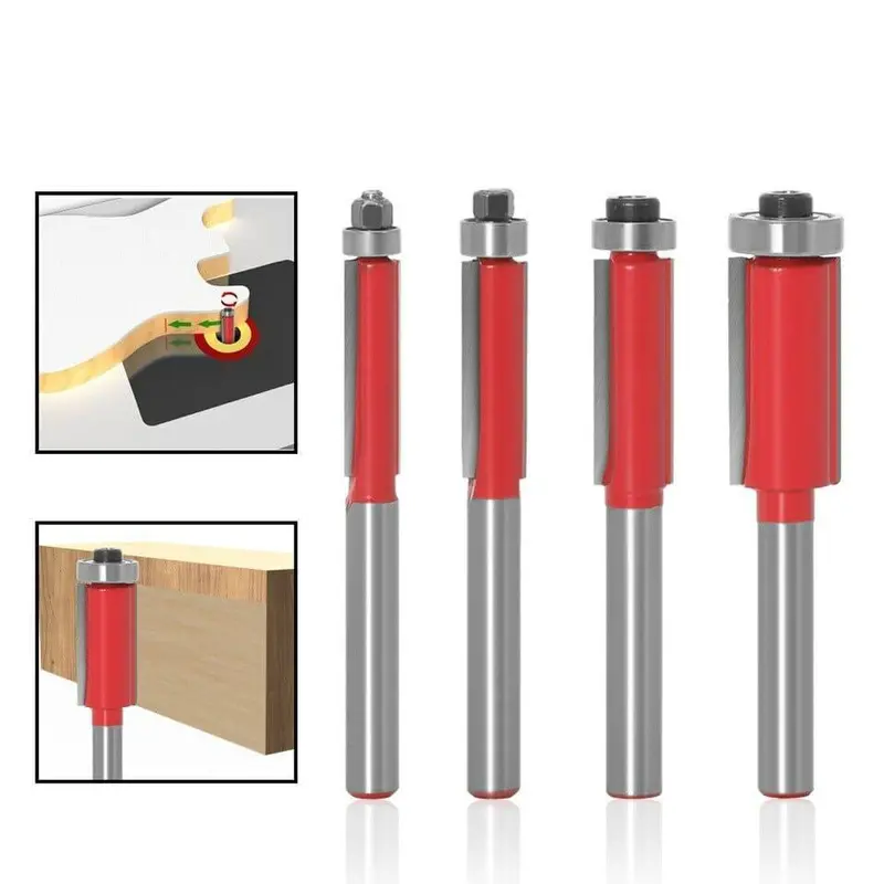 6Mm Long-Straight Router Bit With Guide Bearing 5
