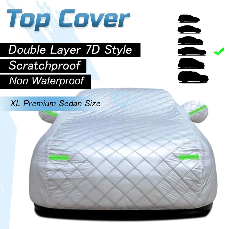 7D Double-Layer Car Seat Cover – Xl Sedan Fit, Scratch-Resistant & Non-Waterproof 1
