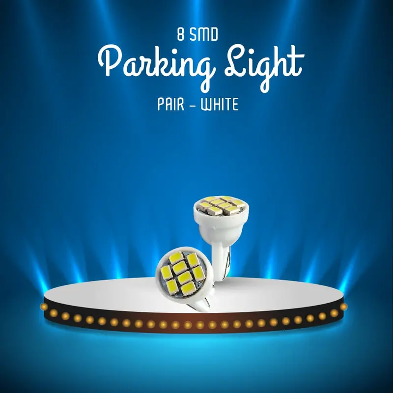 8-Smd Led White Parking Light Pair – Energy-Efficient Illumination 1