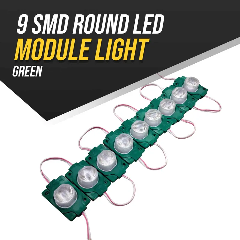 9-Led Round Green Smd Module Light – Compact Indicator Or Decorative Light 1