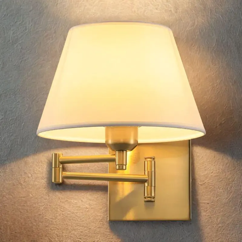 Adjustable-Arm Wall Sconce – Foldable Metal Bracket For Customizable Light Positioning 1