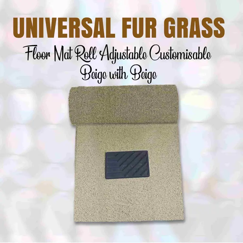 Adjustable Universal Beige Carpet Floor Mat Roll – Custom-Cut Vehicle Interior Flooring 1