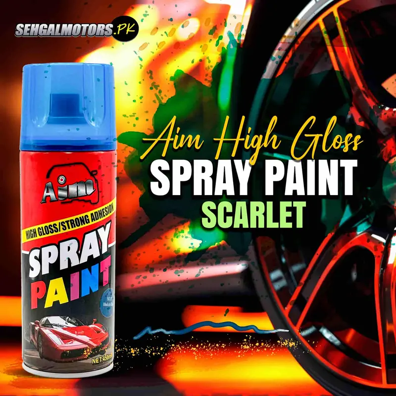 Aim High Gloss Scarlet Spray Paint – Automotive Finish 1