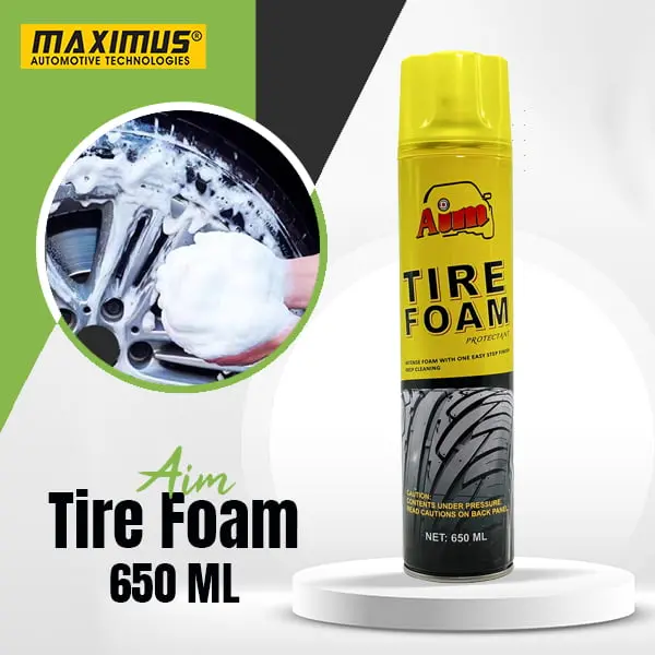 Aim Tire Foam Cleaner – 650 Ml Aerosol Formula 1
