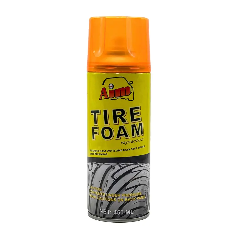 Aim Tire Foam Cleaner – Foaming Formula For Deep Wheel & Tire Cleaning (450 Ml) 1