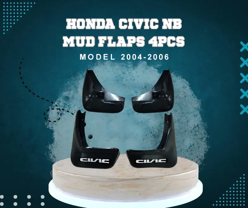 All-Weather Mud Flaps For Honda Civic (4-Piece Set, 2004–2006) 1