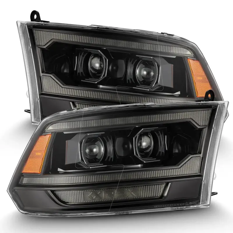 Alpharex 880560 Black Projector Headlight Assembly With Precision Optics 1