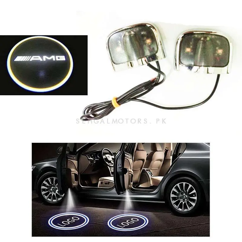 Amg Ghost Shadow Welcome Light Projectors – Dual-Piece Led Logo Floor Illuminators 1