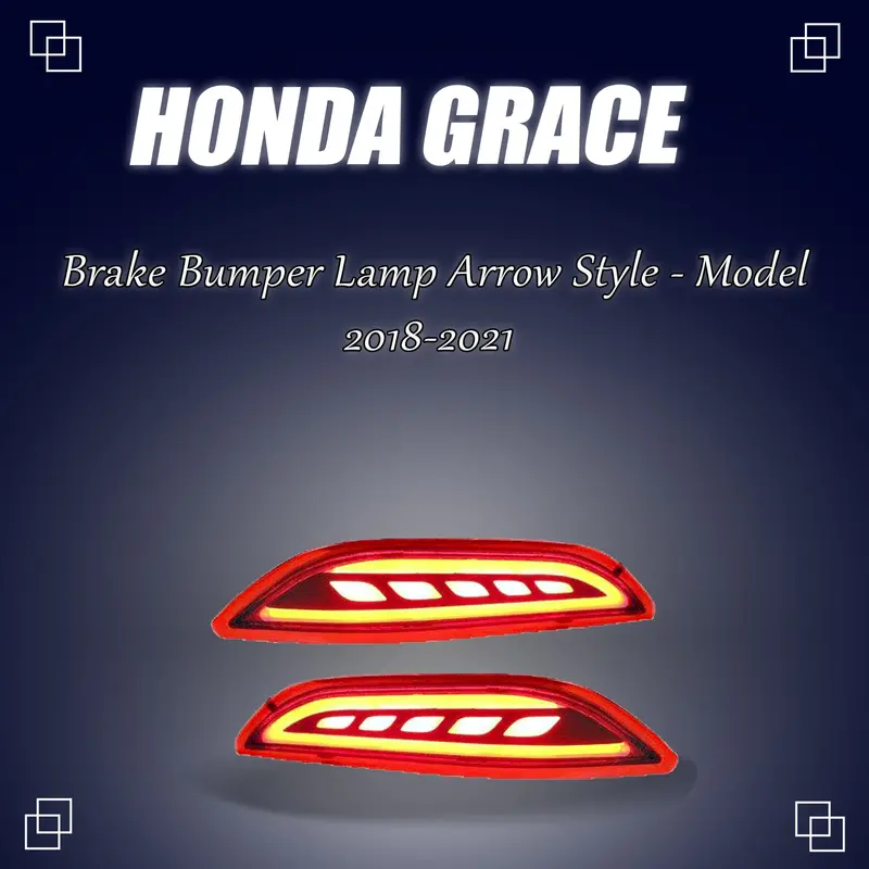 Arrow-Style Third Brake Lamp For Honda Grace Rear Bumper (2018–2025) 1
