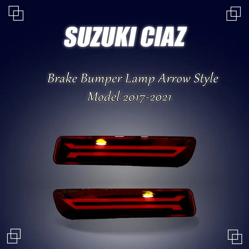 Arrow-Style Third Brake Light Integrated Into Suzuki Ciaz Rear Bumper (2017–2024) 1