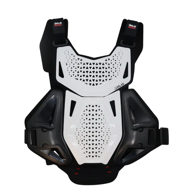 Atlas Charger Youth Chest & Back Protector – White – Ce Level 2 Certified (En 1621-3 Chest / En 1621-2 Back) – Adaptive Impact Protection For Young Riders 1