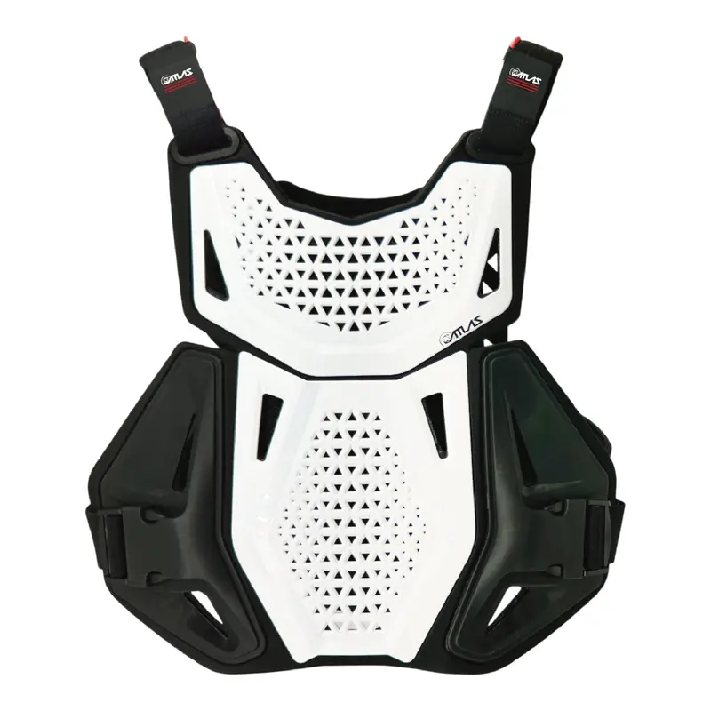 Atlas Charger Youth White Chest Protector A1030-00-000 – Ce Stoneshield Certified Lightweight Mx/Bmx Body Armor 1