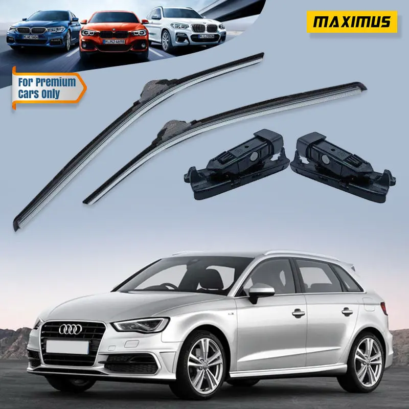 Audi A3 (2012–2021) Silicone Wiper Blades – Compact Fit & Enhanced Durability 1
