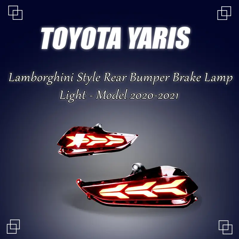 Audi-Inspired Third Brake Light For Toyota Yaris Rear Bumper (2020–2021, Bl-57) 1