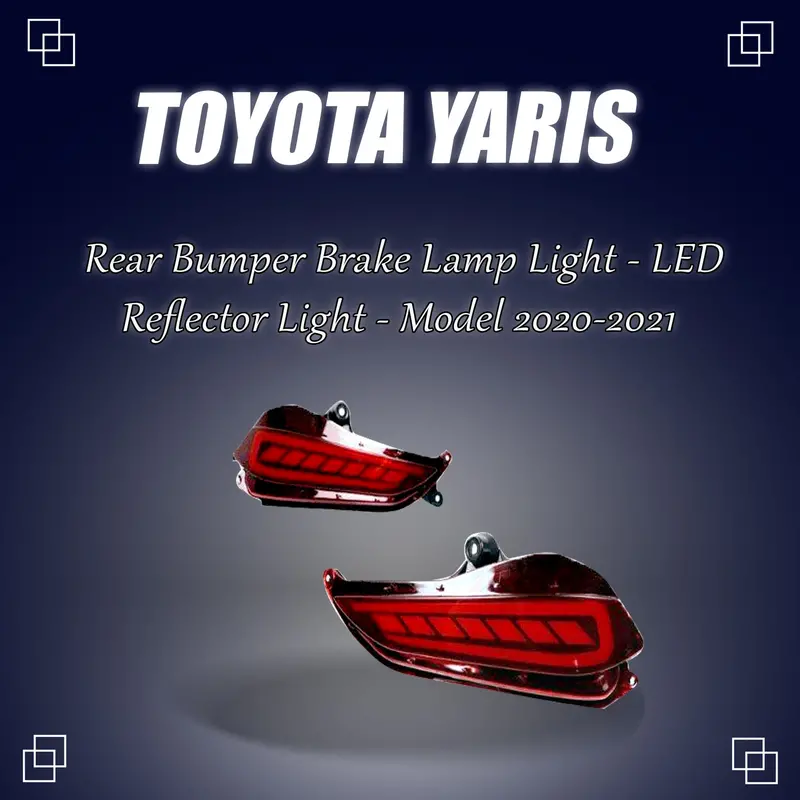 Audi-Style Third Brake Light With Led Reflector For Toyota Yaris Rear Bumper (Bl-58, 2020–2021) 1