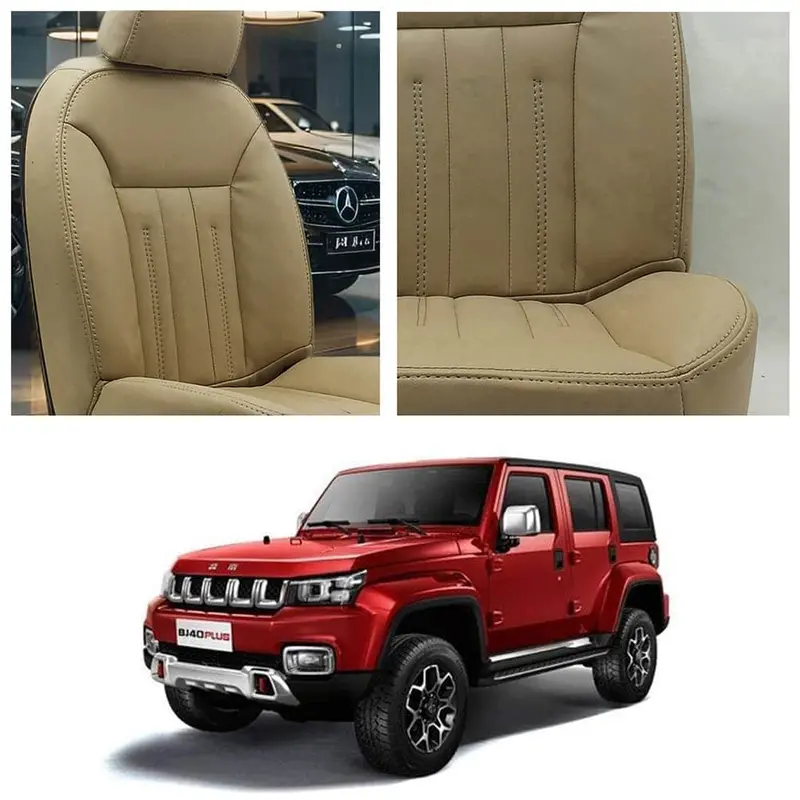 Baic Bj40 Beige Seat Covers Featuring Audi-Inspired Craftsmanship (2021–2025) 1