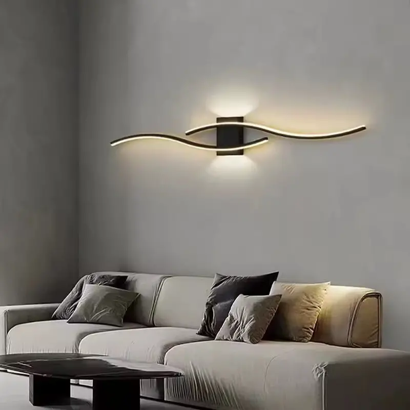 Black Dual-Led Wall Sconce – Slim Profile With Independent Up/Down Light Zones 1