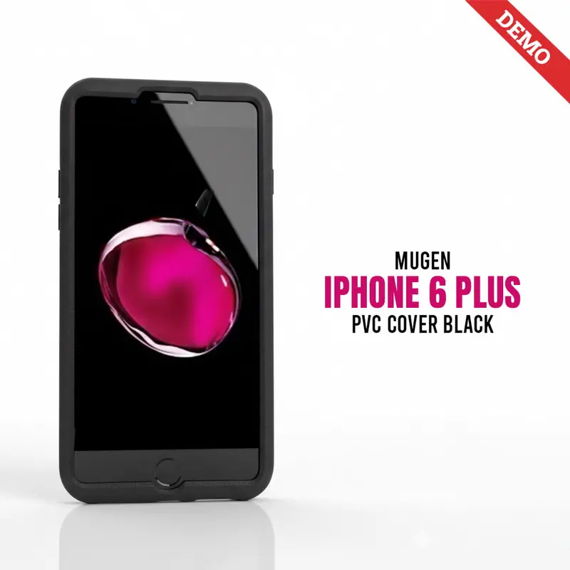 Black Pvc Mugen Iphone 6 Plus Protective Case 1