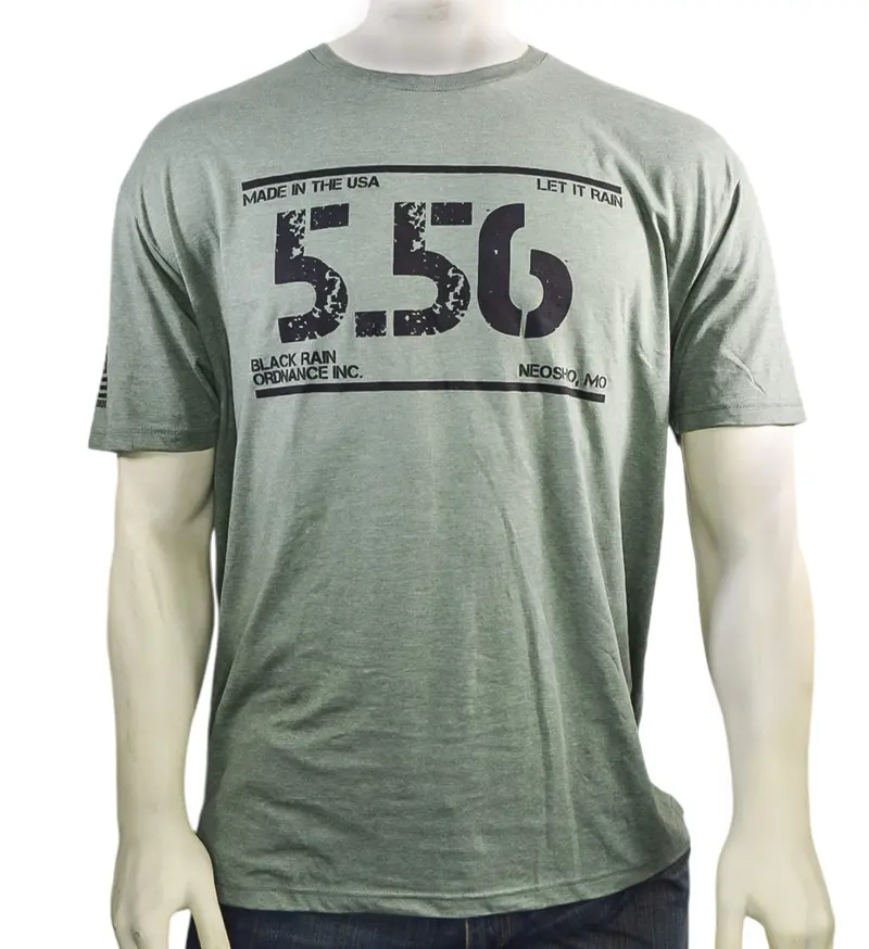 Black Rain Ordnance 5.56 Ammo Logo Unisex Short-Sleeve T-Shirt – Premium Cotton Blend 1