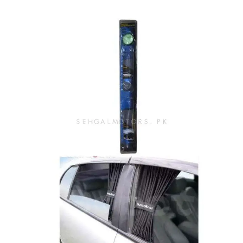 Black Side-Rail Window Shades – Pair Of Retractable Vehicle Sun Shields 1