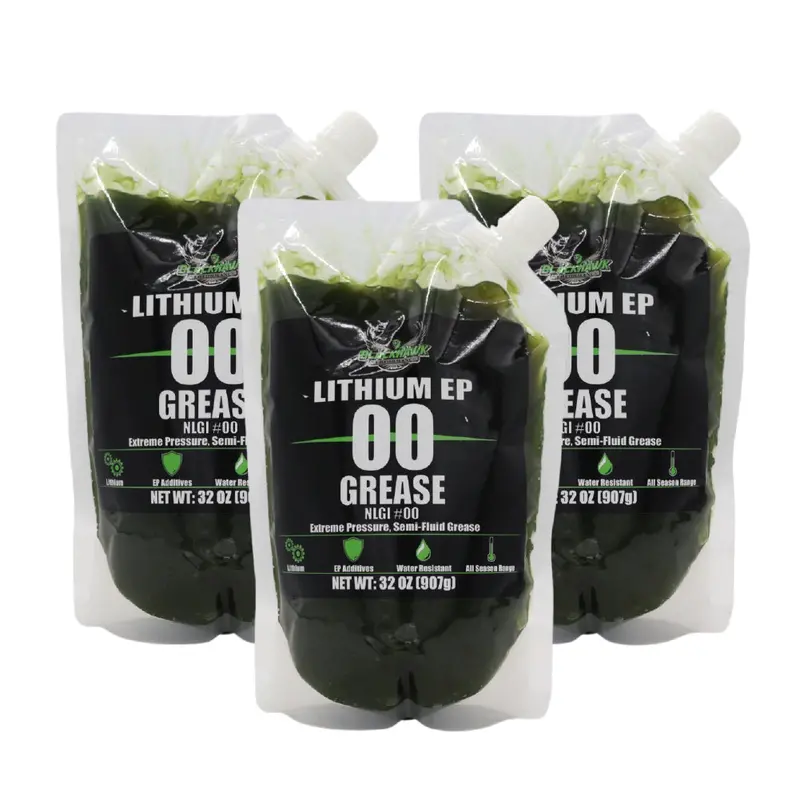 Blackhawk Ep00 Lithium Grease – 32 Oz Ez-Squeeze Pouch (3-Pack) Industrial Lubricant 1