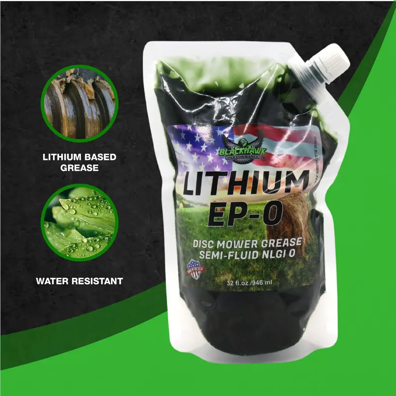 Blackhawk Performance Ep0 Lithium Grease – 32 Oz Ez-Squeeze Pouch (12-Pack) For Disc Mowers & Gearboxes 2
