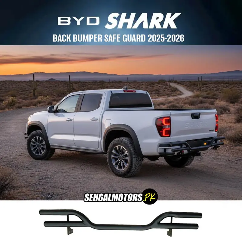 Byd Shark Rear Bumper Guard – Rugged Single-Tube Reinforcement For 2025–2026 1