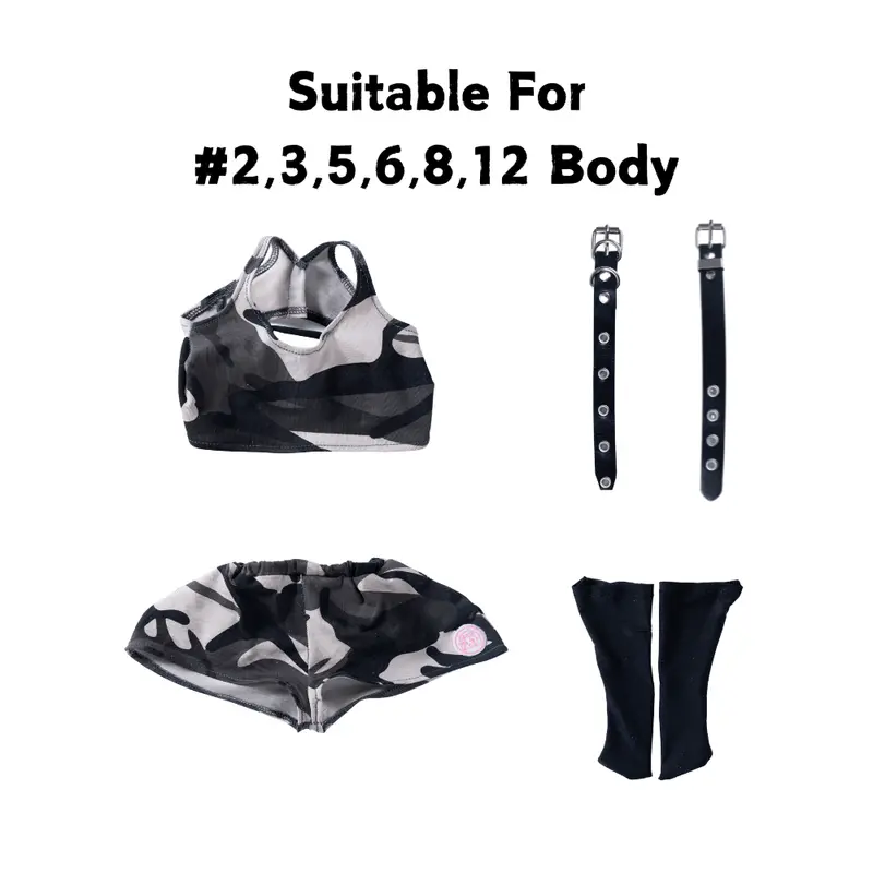 Camouflage Battle Fatigues For Sex Doll Figures – Tactical Cosplay Clothing 1