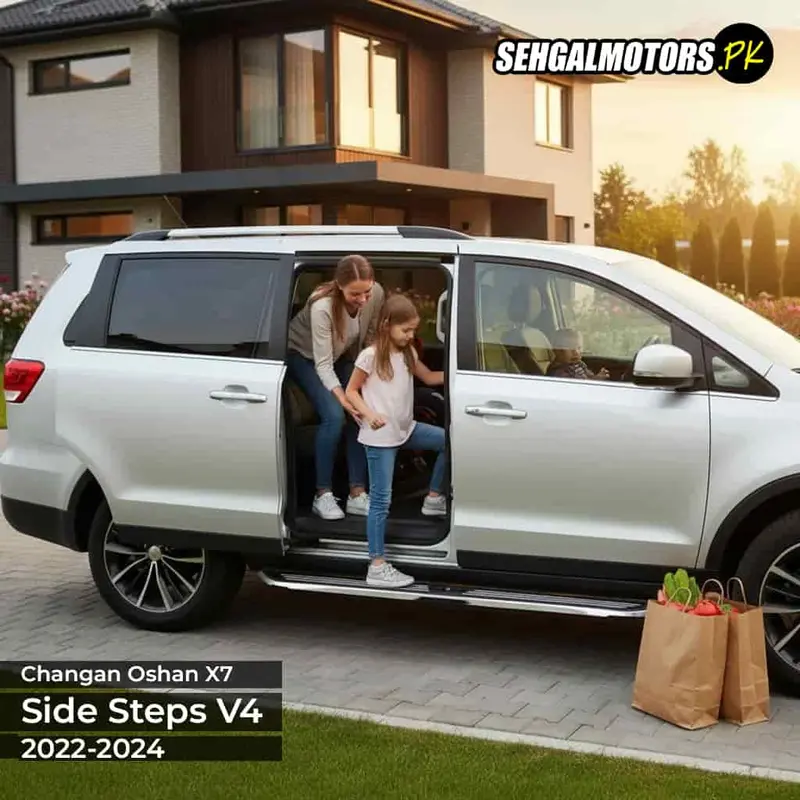 Changan Oshan X7 V4 Side Steps – Rugged Stainless Steel Running Boards (2022–2025) 1