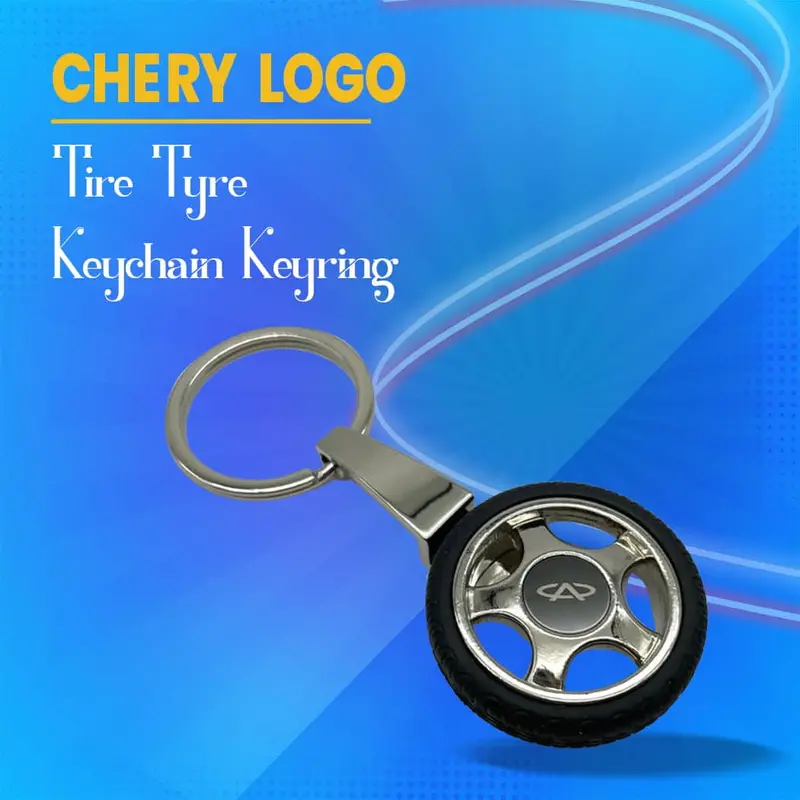 Chery Tire-Inspired Keychain With Signature Logo 1