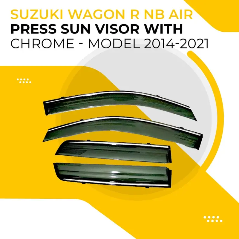 Chrome-Accented Air-Press Sun Visor For Suzuki Wagon R Nb Series 1