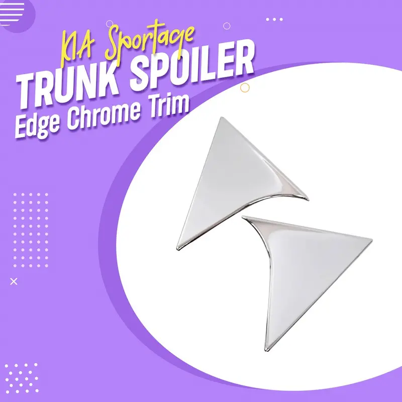 Chrome-Edged Trunk Spoiler For Kia Sportage (2019–2021) 1
