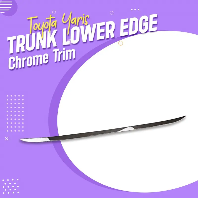 Chrome Lower Trunk Edge Trim For Toyota Yaris (2020–2021) 1