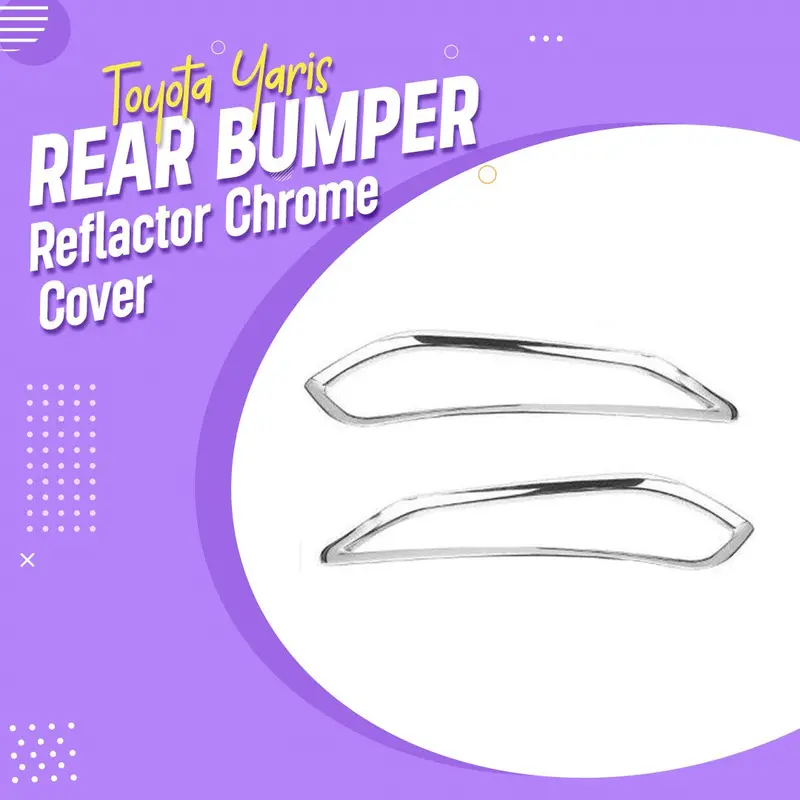 Chrome Rear Bumper Reflector Cover For Toyota Yaris (2020–2021) 1