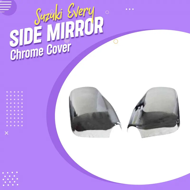 Chrome Side Mirror Caps For Suzuki Every (2005–2018) – Ma00120J 1