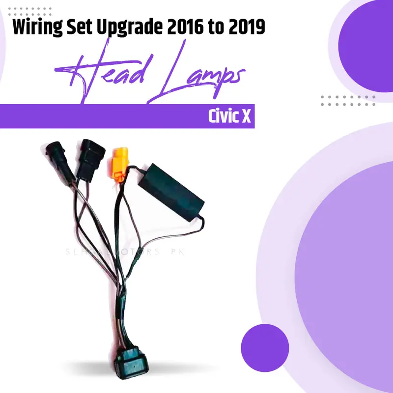 Civic Headlamp Wiring Harness Upgrade Kit – Compatible With 2016–2021 Models 1