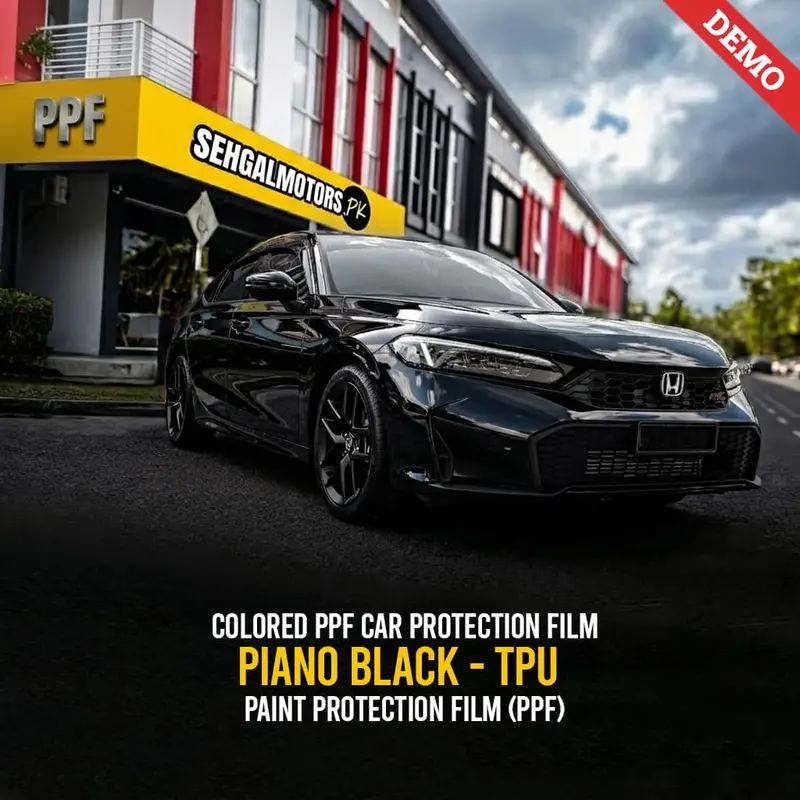 Colored Piano Black Ppf Film – Self-Healing Tpu Paint Protection For Vehicles 1
