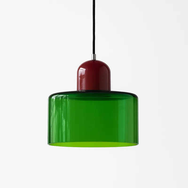 Colorful Nordic Glass Pendant – Vibrant Hand-Blown Glass Ceiling Light 1